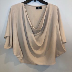 Vici - Elton Drape Blouse in Ecru